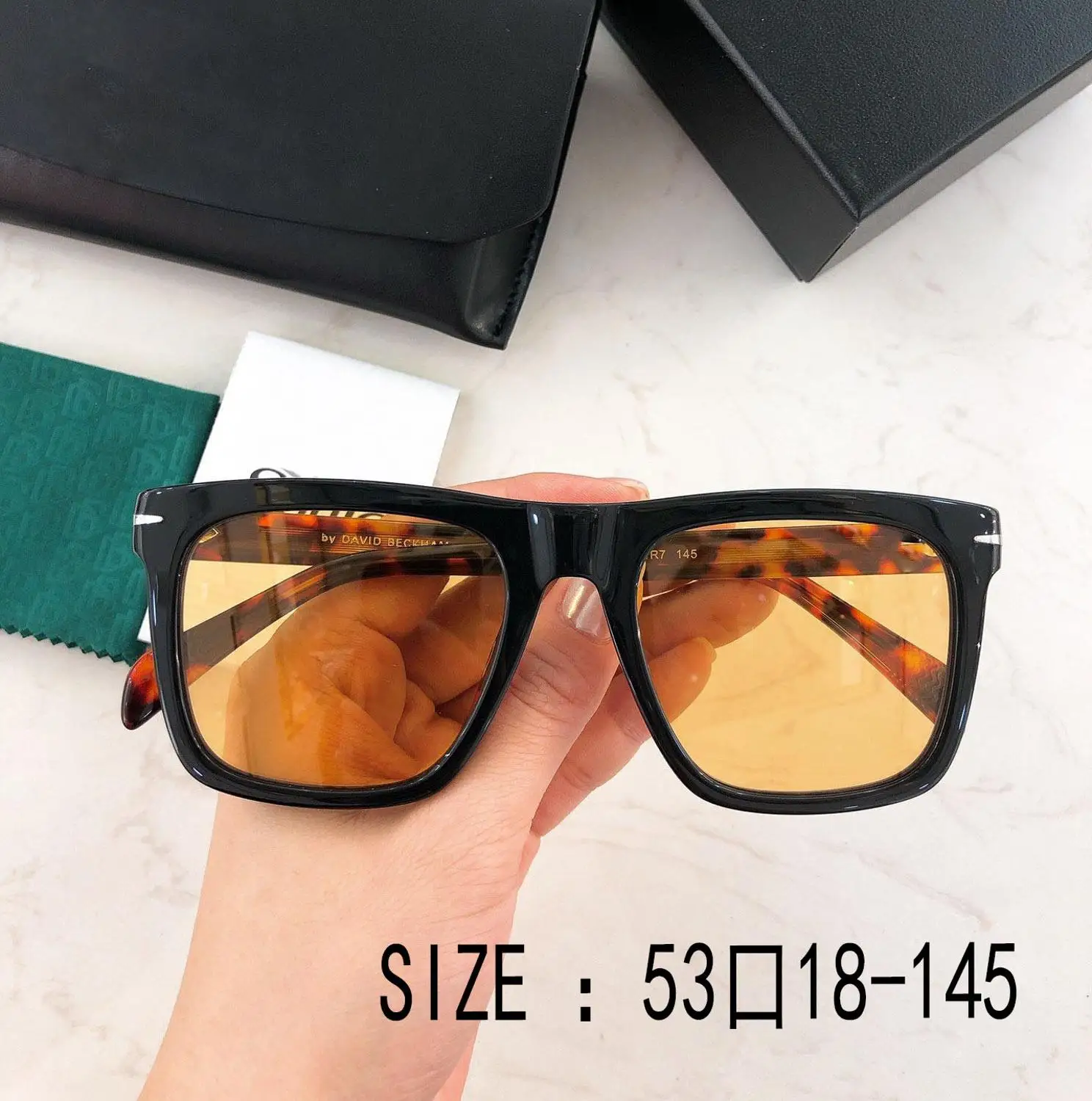 Oversize velik kvadrat očala Beckham DB sončna očala Prilagodite recept Kratkovidnost postopno sončna očala z UV-400 objektiv DB7000