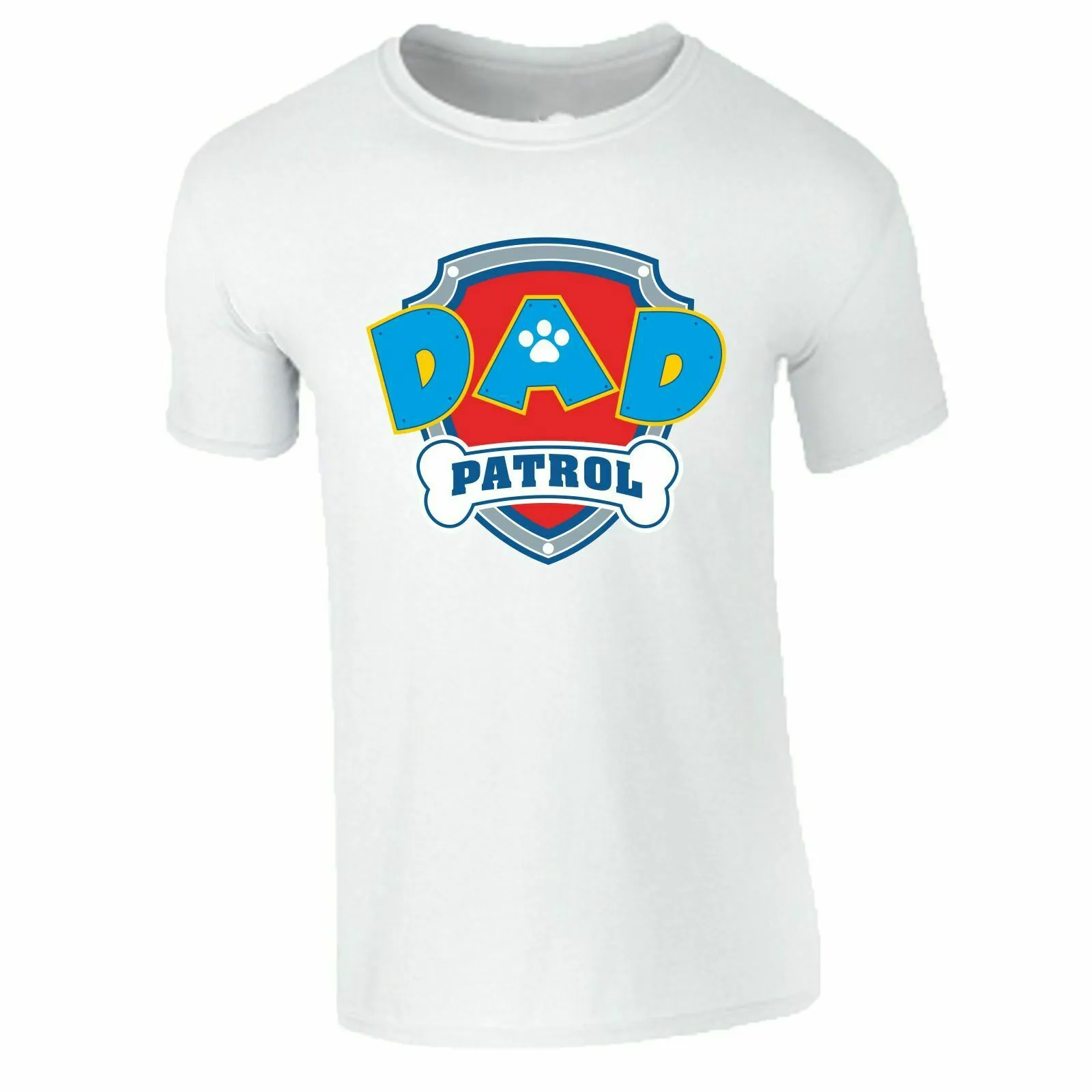 Oče Patrol T-Shirt Družino Darilo Za Rojstni Dan Očetov Dan Očka Mens Vrh