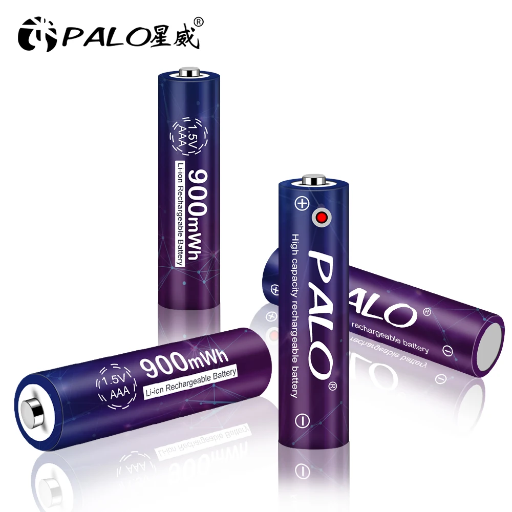 Palo 1,5 V baterija Li-ion bateriji AAA Polnilne Baterije 900mWh 1,5 V Litijeva Polnilna Baterija AAA Za Igrače Svetilka Mp3 Ura