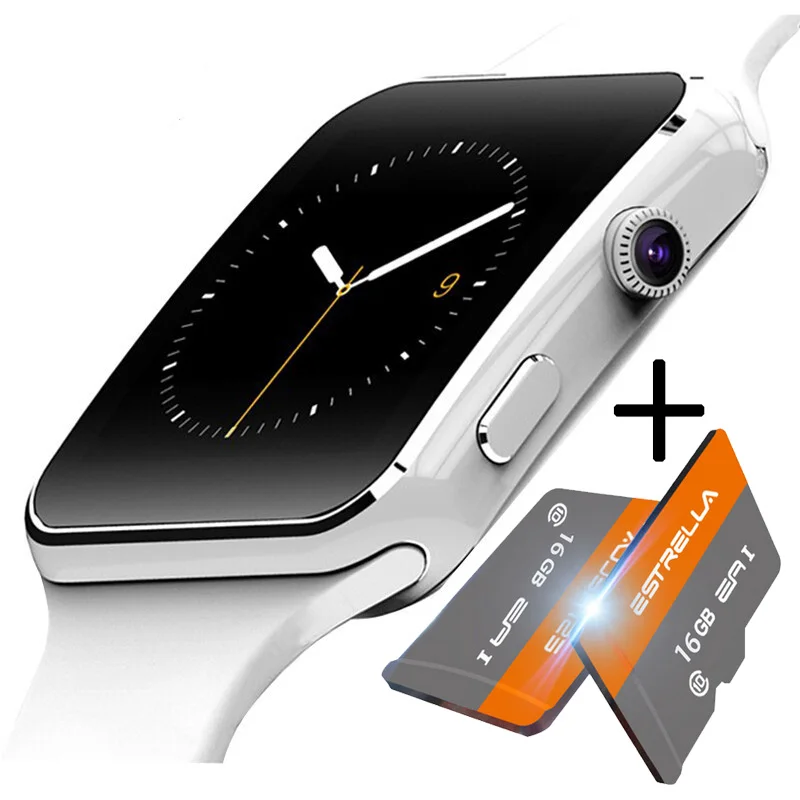 Pametna Ura Bluetooth Šport Passometer Smartwatch S Kamero Podpira TF KARTICE Sim Whatsapp Facebook mens' ure reloj
