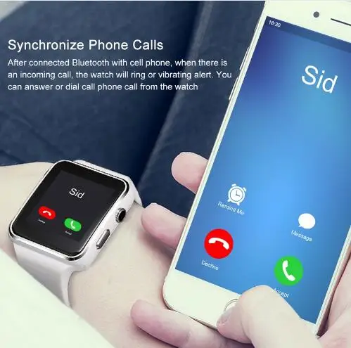 Pametna Ura Bluetooth Šport Passometer Smartwatch S Kamero Podpira TF KARTICE Sim Whatsapp Facebook mens' ure reloj