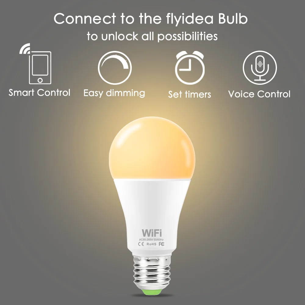 Pametni Dom LED Žarnice 110V 220V WiFi Led Lučka 15W Ampul E27 Led B22 Zatemniti Lampada Pametno Delo Z Amazon Alexa googlova Domača stran
