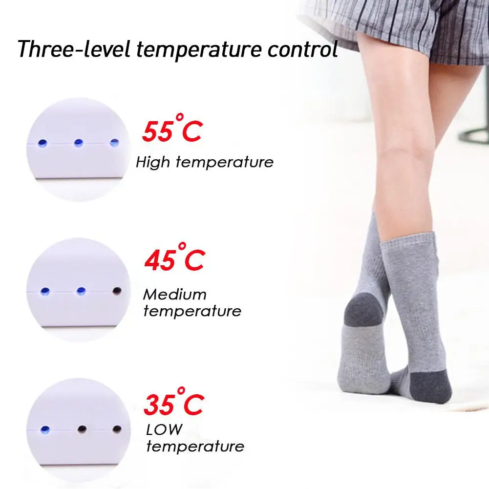 Pametno Električno Ogrevane Nogavice Za Hladne Zimske Tople Smučarske Nogavice USB Polnilne Baterije Ogrevanje Nogavice Ženske Moški
