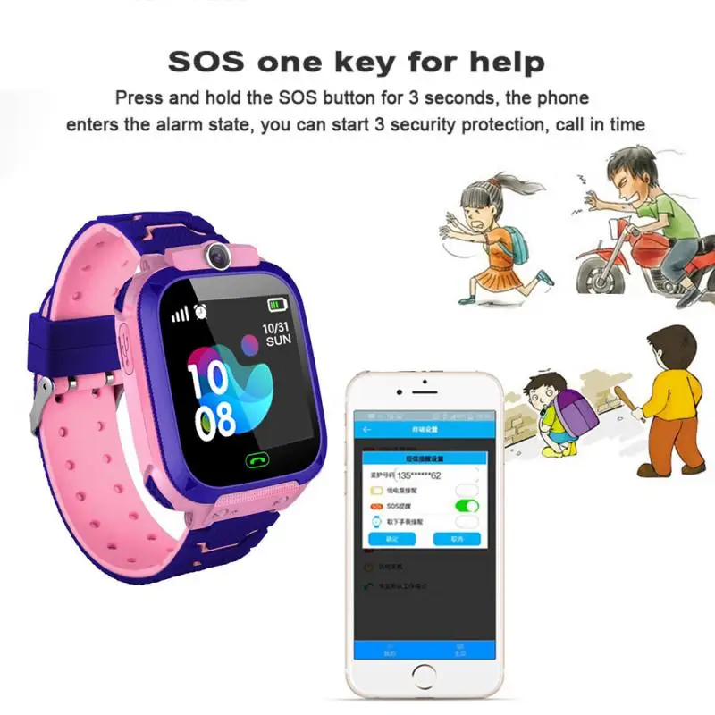 Pametno Gledati Otroci, Otroci Smartwatch Za Dekleta Fantje Pametna Zapestnica Ura Študentov, Otrok, Šport Pametno Gledati GPS Finder Reloj