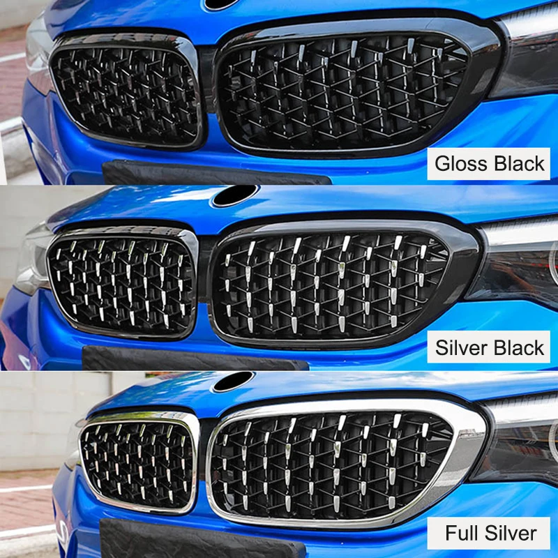 Par Chrome Diamond Ledvic Barvah Meteor Slog Sprednji Odbijač Za BMW Serije 3 F30 F35 F31 2012-2018 Avto Styling Dodatki