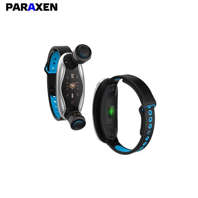 PARXEN T90 pametno uro s slušalkami Športna Fitnes Aktivnosti, Srčni utrip Tracker Krvni Tlak smartWatch in slušalke 2v1