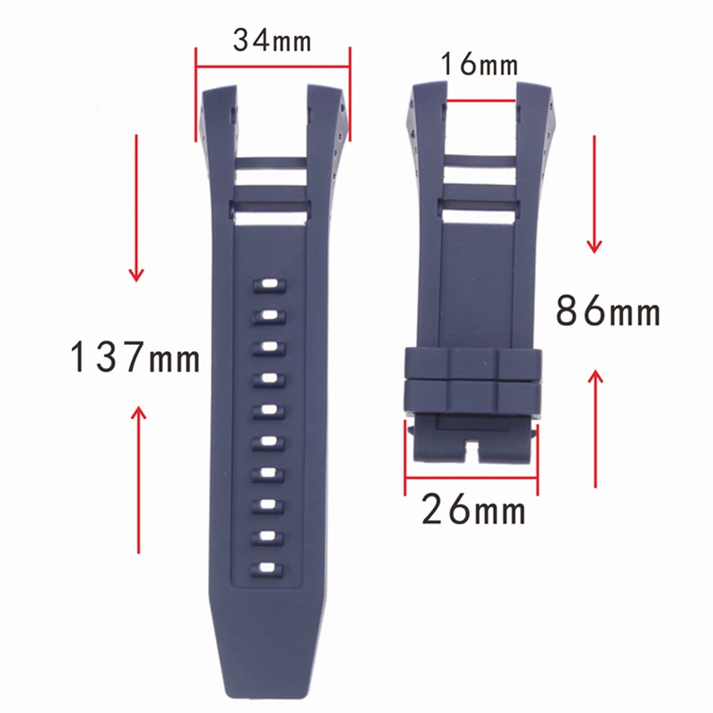 Pazi 34 mm pribor za moške in ženske športne watch trak Za INVICTA watch Invera ruske potapljač gume silikonski trak