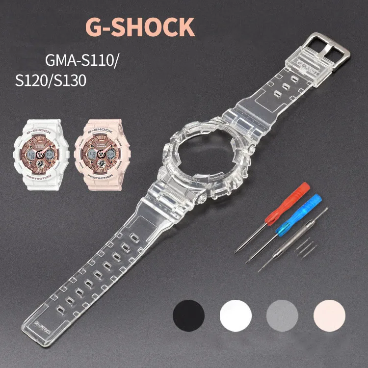 Pazi Band obleko za Casio Trak Primeru G-shock GMA-S110 GMA-S120 S130 Watch Nadomestne Dele Traku