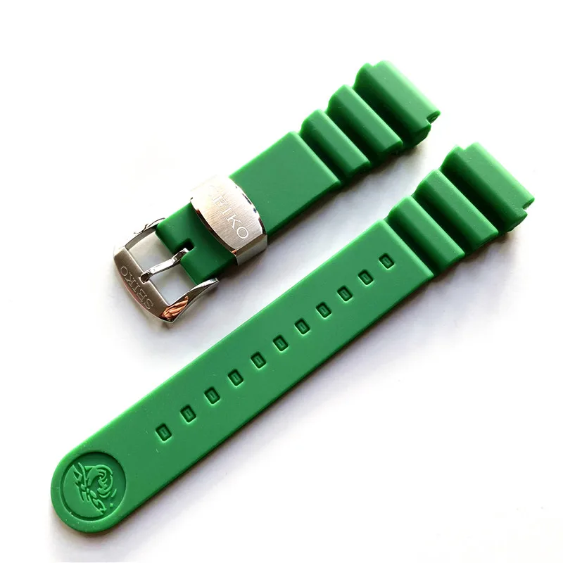 Pazi Pribor Band, ki je Primerna za Seiko Serije Gledam Trak Multi Barve Watch Silikonsko Zapestnico Watch Pasu 22 mm Slika Darilo