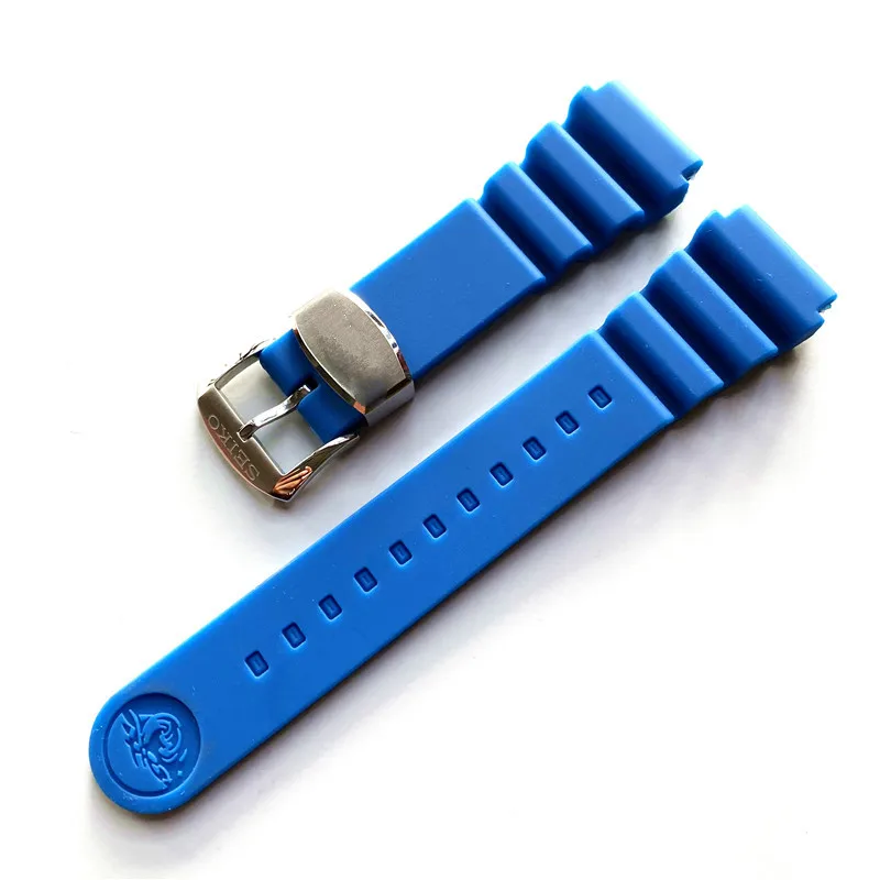 Pazi Pribor Band, ki je Primerna za Seiko Serije Gledam Trak Multi Barve Watch Silikonsko Zapestnico Watch Pasu 22 mm Slika Darilo