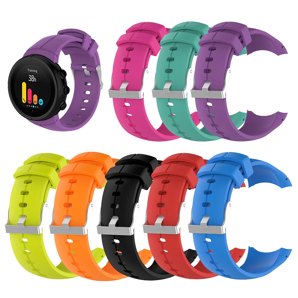 Pazi Trak Barva Silikonsko zapestnico Zamenjava za Suunto Spartan Ultra Watch Band Zunanjost Dekoracijo Deli