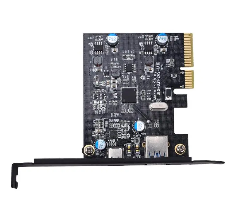 PCI-E, da USB3.1 Tip-c dual-port širitev kartica pcie 4x usb 3.1 Vrsta-adapter pci express usb3.0 hub Asm1142 chipset