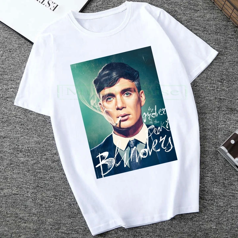 Peaky Blinder bombaž tiskanja priložnostne mens t srajce moda za moške vrhovi Unisex T-shirt kratek rokav O-Vratu moški tshirt Ulične 2020