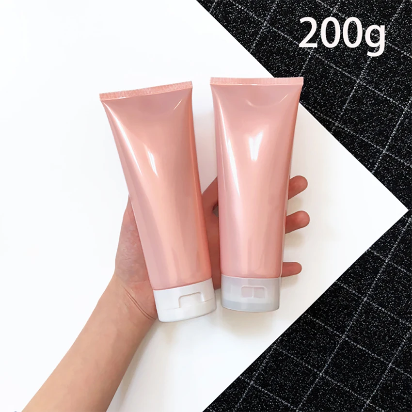 Pearl Roza, 200 ml Plastične Kozmetične Stisnite Stekleničko se lahko ponovno polnijo 200 g Losjon za Telo Krema Šampon Mehko Steklenice Prazne Brezplačna Dostava