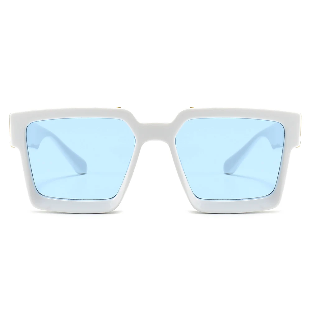 Peekaboo moških kvadratnih sončna očala za ženske, vroče prodaje modra moška očala za sonce zeleno candy barve uv400 darilo za moške spolne poletje