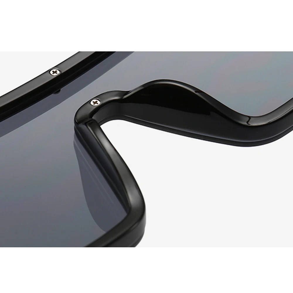 Peekaboo črn kos sončna očala kvadratnih moških pol kovinski 2019 poletje slog, prevelik sončna očala za ženske velika uv400