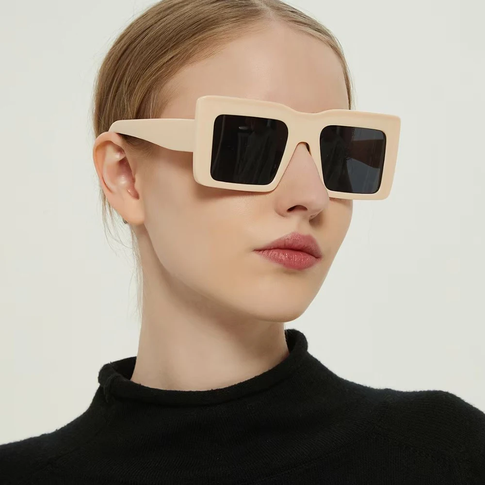 Peekaboo ženske ravno top sončna očala za ženske retro slogu velikih kvadratnih očala moških klasičnih uv400 2021 pomlad poletje spusti ladje