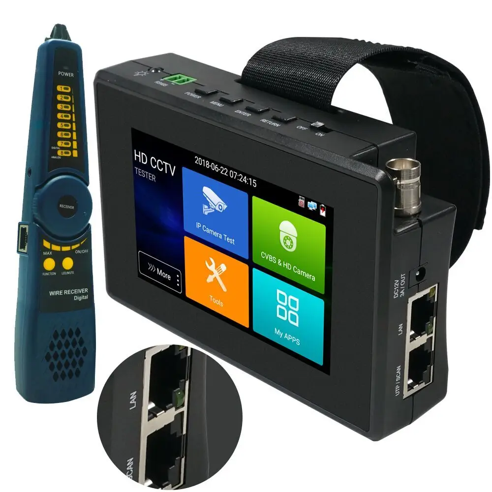 Pegatah Cctv Tester mini monitor za Video nadzor, kamere, Prenosni Dotik zaslon poe tester cctv za ptz wifi ip kamere