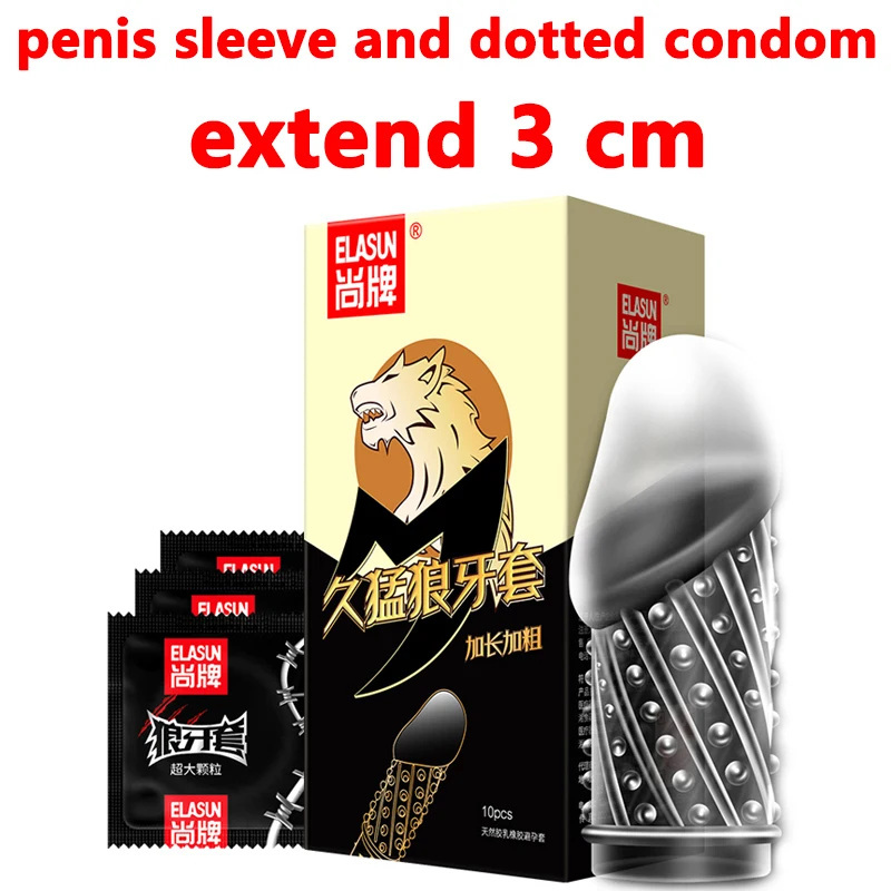 Penis Rokav Petelin Zamudo Zajema Velik Nizajo Kondomov Za Moške Dick Kristalno Extender Spike Kondom Iz Lateksa Adult Sex Igrače Daljše
