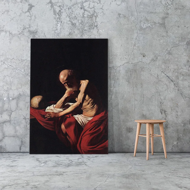 Penitent Sveti Hieronim Caravaggio Slikarsko Platno plakat wall Art dekor Dnevna soba, Spalnica Študija Doma Dekoracijo Fotografij