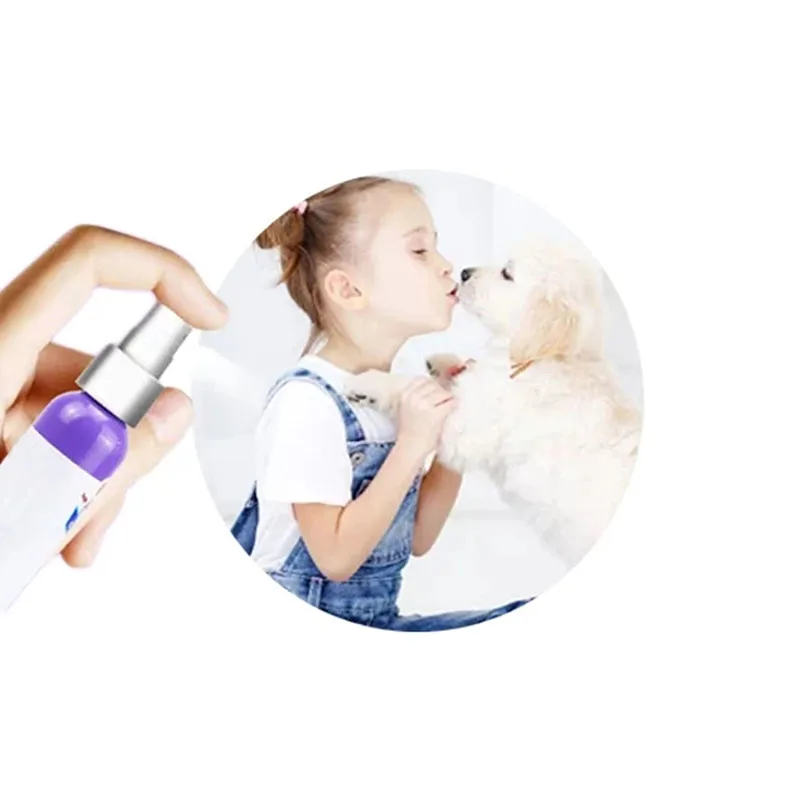 Pet Dog Spray Za Nego Ustne Votline Slab Zadah Zob Čiščenje Dih Freshener Plaque Remover FPing