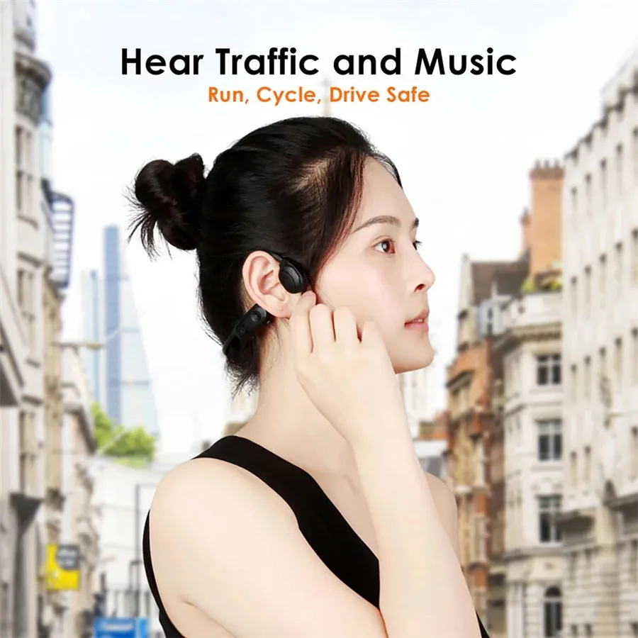 PGDM AS10 Original Slušalke Bluetooth 5.0 Kostne Prevodnosti Slušalke Brezžične Športne Slušalke za Prostoročno uporabo Z Mic