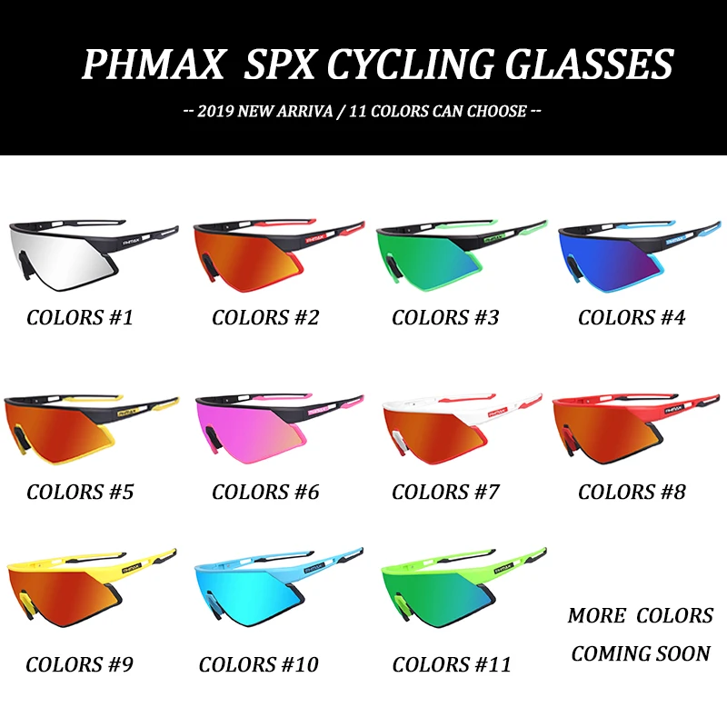 PHMAX Ultralahkih Polarizirana Kolesarska Očala za Sonce 11 Barvno Športih na Prostem, Kolesarska Očala Moški Ženske Bike sončna Očala Očala Očala