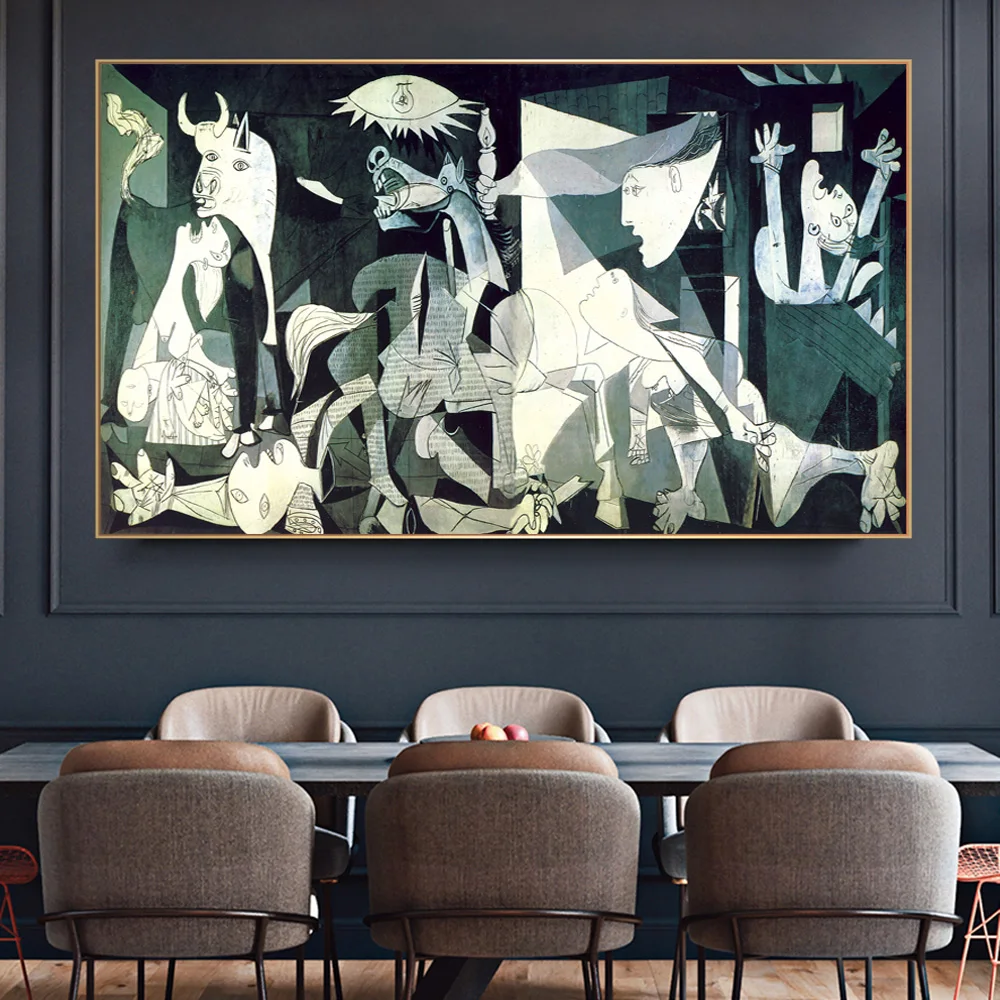 Picasso Znanih Oljno Sliko Guernica Reprodukcije Platno Umetnost Plakata Povzetek Moderne Stenske Slike Cuadros Doma Dekoracijo