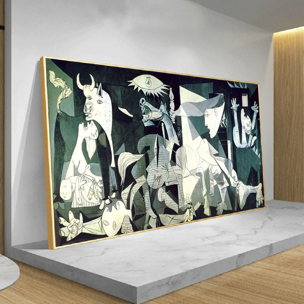 Picasso Znanih Oljno Sliko Guernica Reprodukcije Platno Umetnost Plakata Povzetek Moderne Stenske Slike Cuadros Doma Dekoracijo