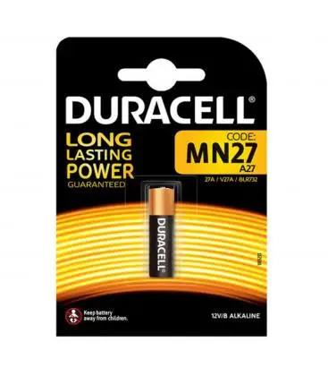 Pilas Duracell bateria original Alcalina Especial MN27 12V blister 5X Unidades