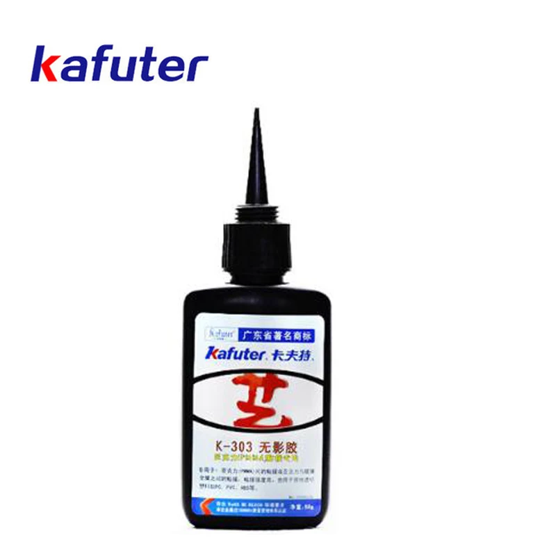 Ping 50 ml Kafute K-303 UV Lepilo + 9LED UV Svetilka UV Sušenja Lepila Akril Prozorno Plastično Akrilno Lepilo