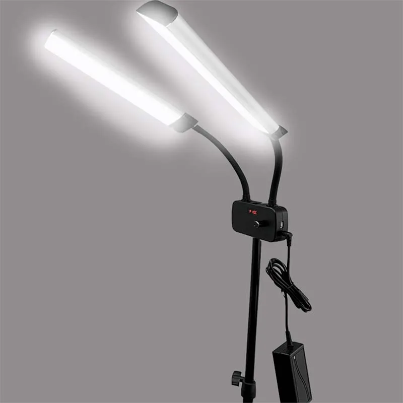 Pixco LED Dvojno Roke Izpolnite Obroč Svetlobe, Dolgo LED Trakovi, 45W 3200-5600K Foto Studio Izpolnite svetilke, za YouTube Video Ličila