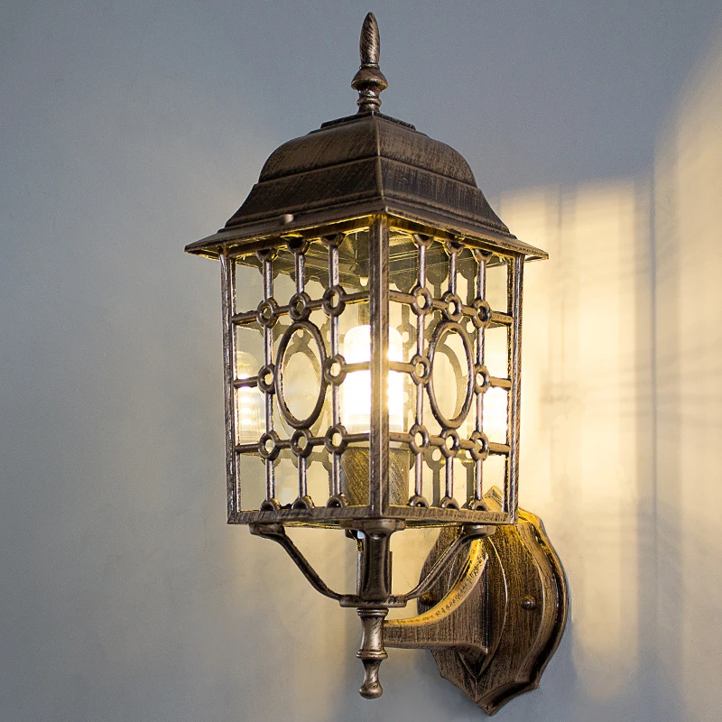 Più nuovo popolare retro aplicirano da parete na esterni luče favorevole europa villa del riparo della lampada impermeabile ester