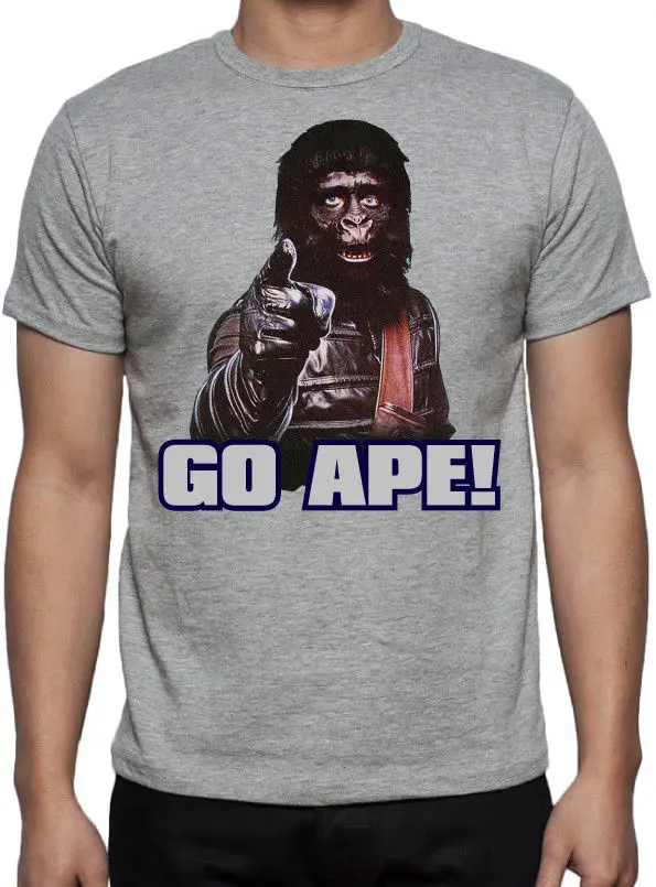 Planet Opice Pojdi Ape Smešno Kult Klasičen Retro Vintage Mens Sci-Fi T Majica Kratek Rokav Plus Velikost t-shirt Tiskanje t shirt