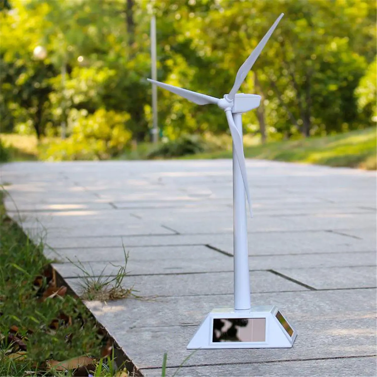 Plastični Model-Solar Powered Vetrnica Vetrne Turbine Namizni Dekor Znanost Igrača Nova