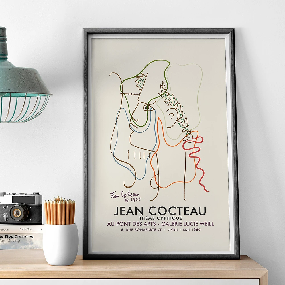 Platno Slikarstvo Plakatov In Fotografij Slike Na Steni Jean Cocteau Frence Sodobni Umetnik Povzetek Dekorativni Doma Dekor Plakat