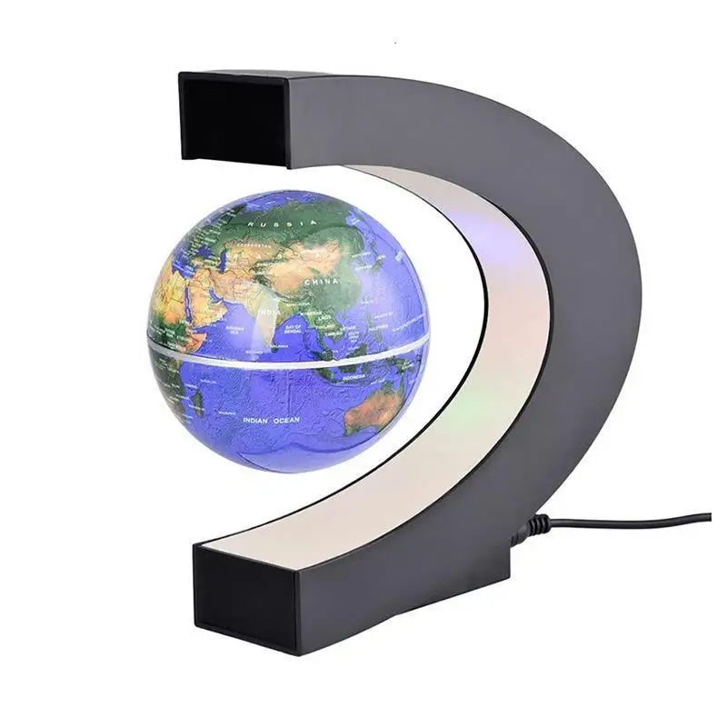 Plavajoče Magnetnega Lebdenja Svetu LED Zemljevid Sveta Elektronski Antigravity Lučka Novost Žogo Svetlobe Doma, Okras, Darila za Rojstni dan