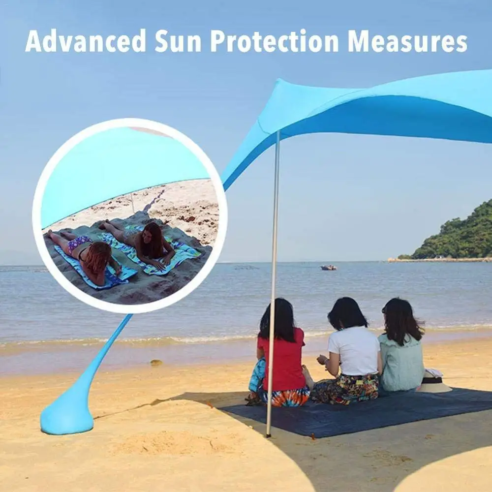Plaža šotor outdoor kampiranje šotor UV zaščita s podporo bar stabilnost pop-up, ki je primerna za kampiranje ribolov dvorišču picni