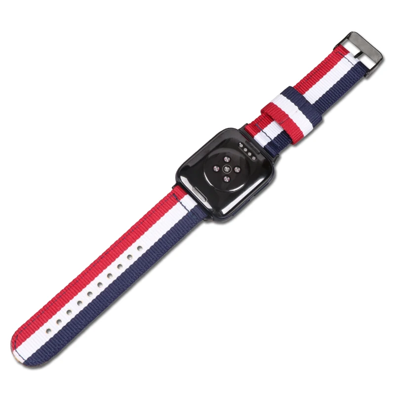 Pleteni Najlon Watch Band za NASPROTNEGA Watch 41mm Klasične Tkanine Watch Band za NASPROTNEGA Watch 46mm Zapestnica Pribor Adapter