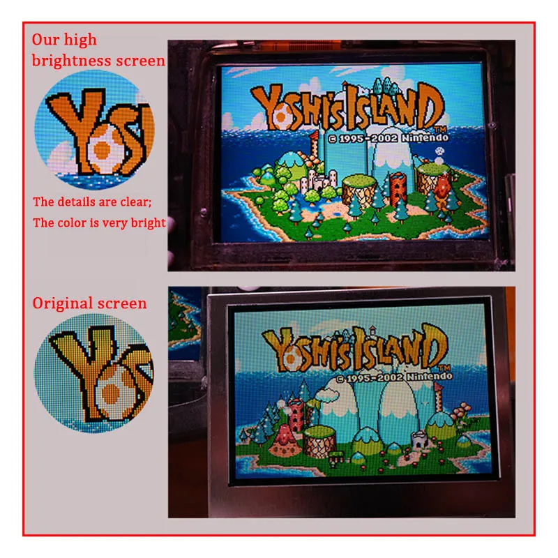 Ploski kabel & Steklo Zaslona objektiv Zamenjava za GBA IPS V2 LCD Zaslon Kompleti celozaslonskem pribor za GameBoy Advance Konzole
