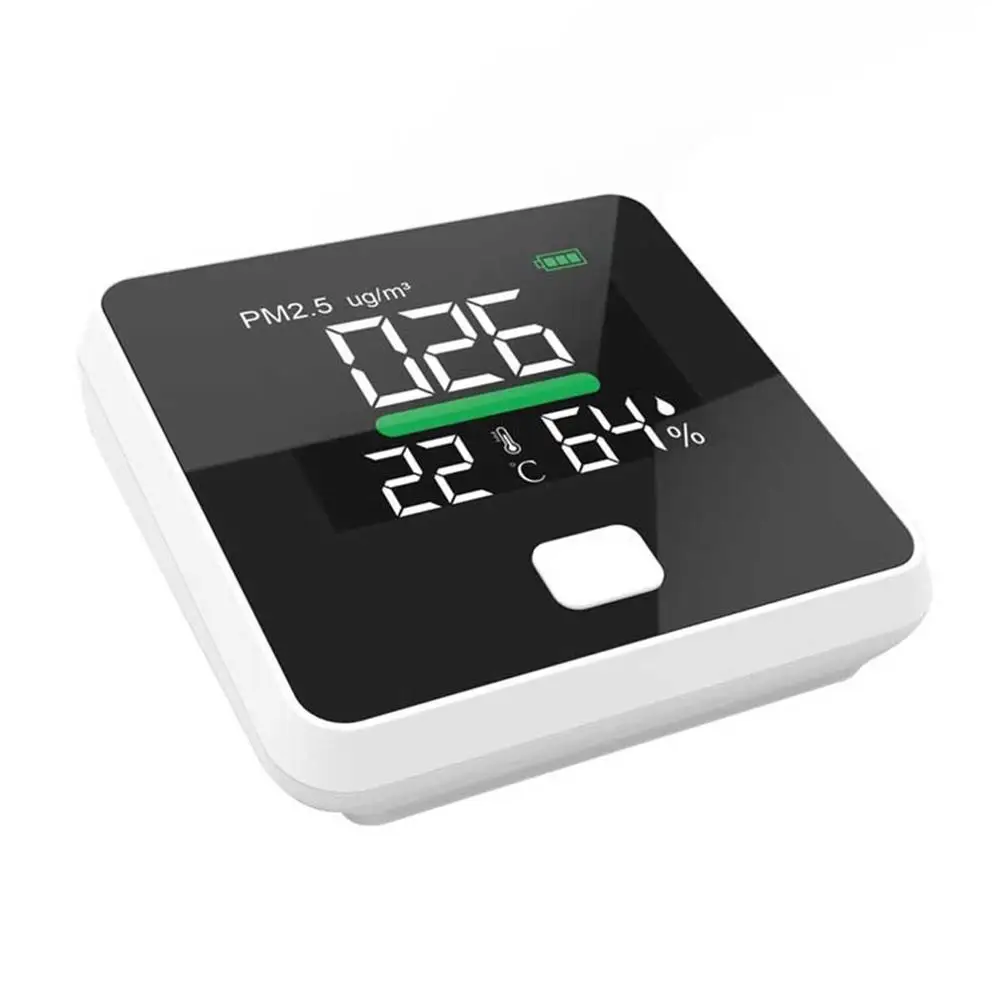 PM2.5 Detektor Kakovosti Zraka Detektor Temperature in Vlažnosti Meter Plina Monitor LCD Zaslon Prah Termometer Multi-Funkcijo Orodje
