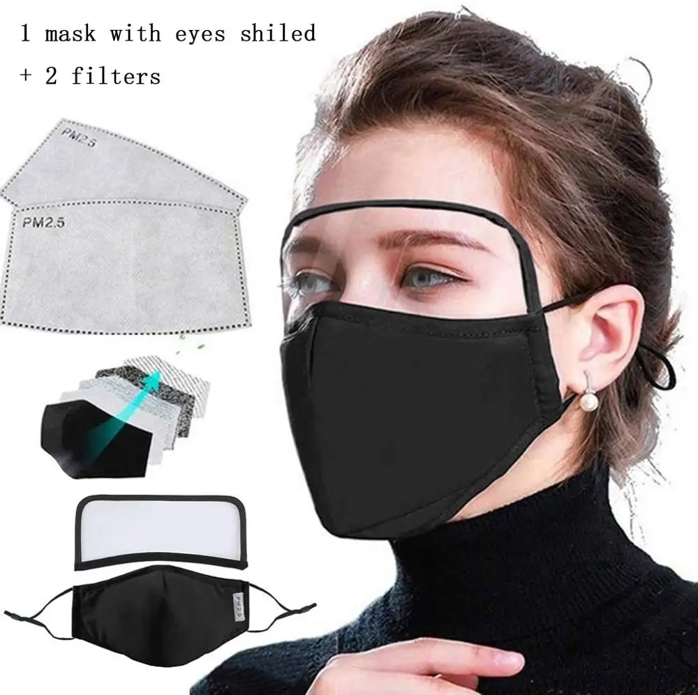 PM2.5 Krpo masko proti prahu za večkratno uporabo masko tkanine odraslih masko tkanine stroj varstvo krpo masko s filtrom