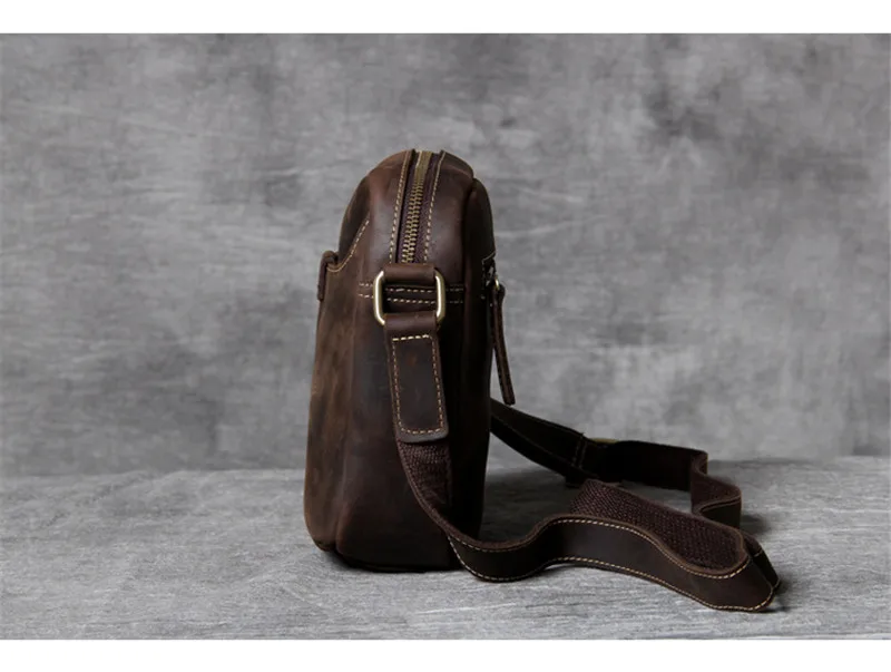 PNDME retro naravnih pravega usnja za moške majhnih telefon torba moda priložnostne nori konj cowhide dnevno Mini messenger bag