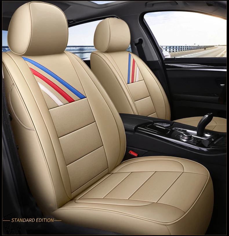 Po meri 2 pc prednji sedež avtomobila sedeža kritje za BMW X5 X1 X3 X4 X6 X6M 120I 125I 116I 118I 2 3 4 5 Seriji avto styling auto dodatki