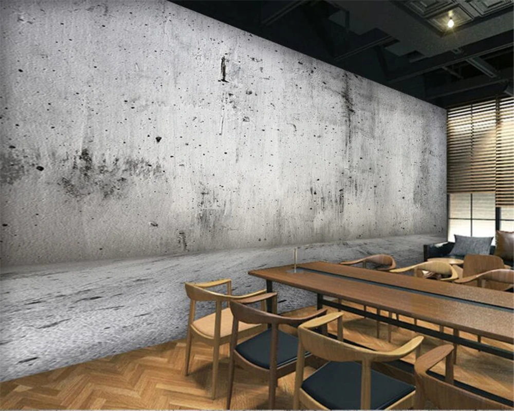 Po meri betonski zid, fotografija 3d ozadje nostalgično kamniti zid teksturo ozadju stenske tapete za dnevno sobo Beibehang