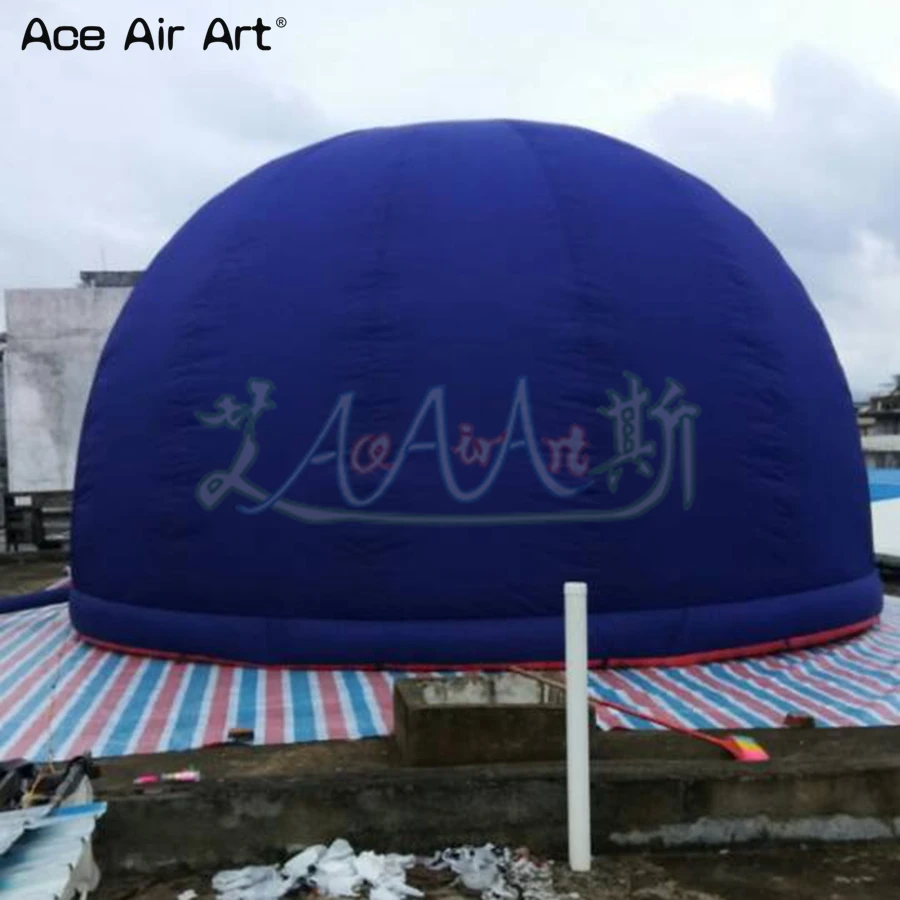 Po meri half dome napihljivi planetarij iglu šotor z zadrgo vrata in eno tesnilo za Japonsko