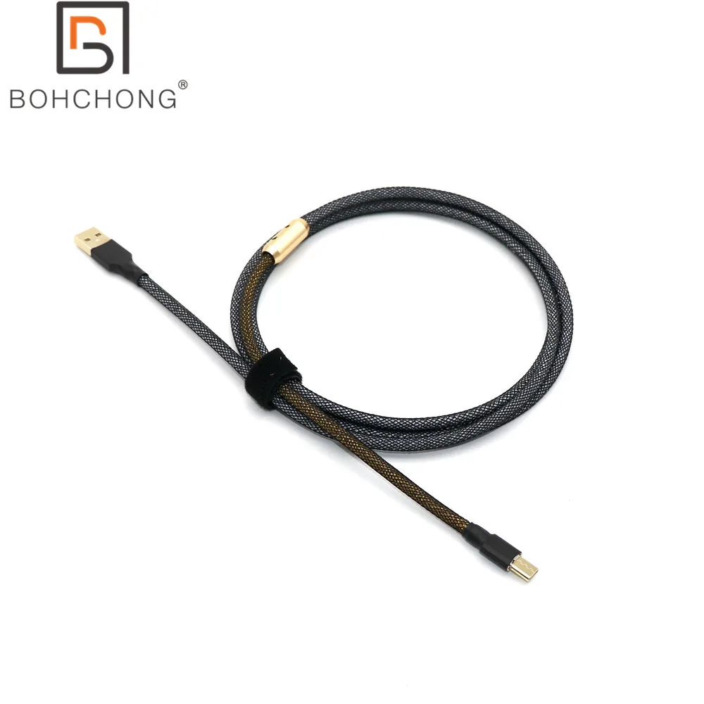 Po meri Naredite Dvojno Oplaščeni Dva Tona USB na Mini 5P Kabel za Mehansko Tipkovnico Z Zlitine dekorativne sponke