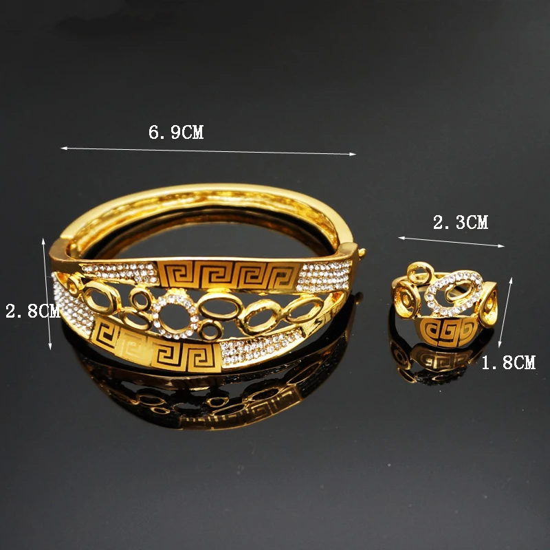 Po meri nov model 1 8k zlata, bakra, bangles in zapestnice, prstan zlat nakit za ženske