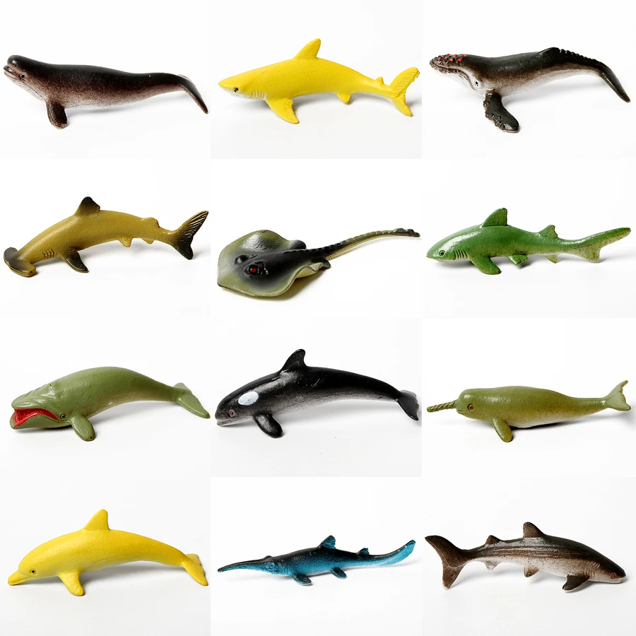 Podvodna Bitja Globoko Morje Tropskih rib,Morskih Živali figuric Morskih Bitij Izobraževalne Igrače za Otroke-Različni Slogi