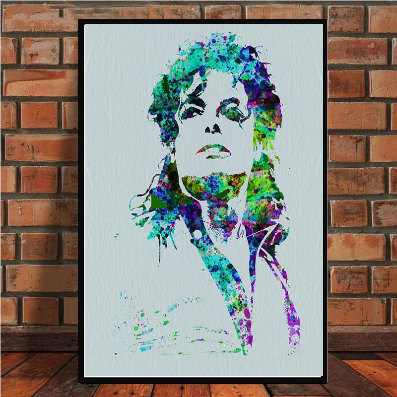 Pokončni Plakat, Michael Jackson Kralj Glasbenik Plakatov in Fotografij Platno Stensko Slikarstvo v slikah, za Dnevni Sobi Doma Dekor